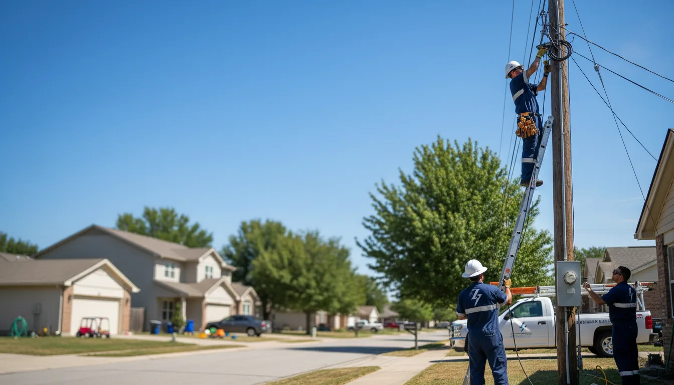 Residential electrician providing installation services in Weatogue, CT